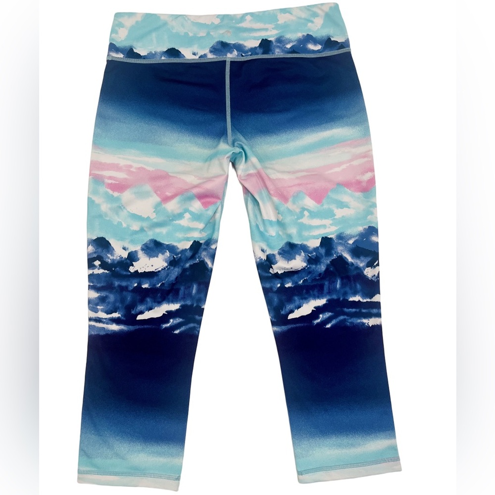 Ideology • Women’s Activewear Blue and Pink Mountain Patterned Leggings M GUC - Picture 4 of 8